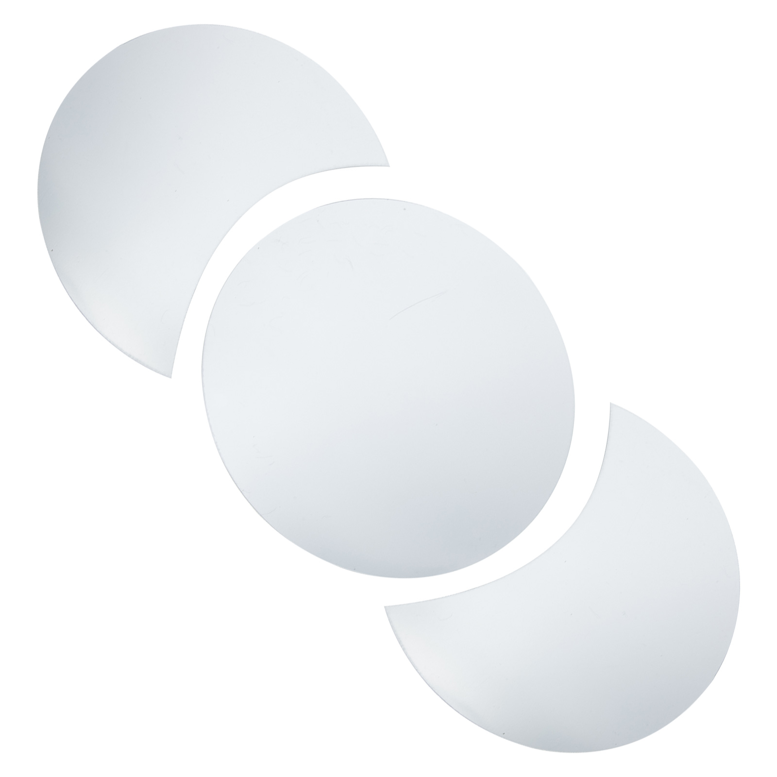 CRILSTYLEO Modern Decor Moon Phase Sticker Acrylic Silver 4Set 9.1x9 ...