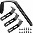 thumbnail interactive-video image 1 of Bivethoi 2pcs Bunk Bed Ladder Hook Brackets, 1 Inch J Hook Hanger Black With PVC Coated, Heavy Duty Metal Utility Hooks For Loft Bed Stairs, Library Ladder Hardware 1 of 11