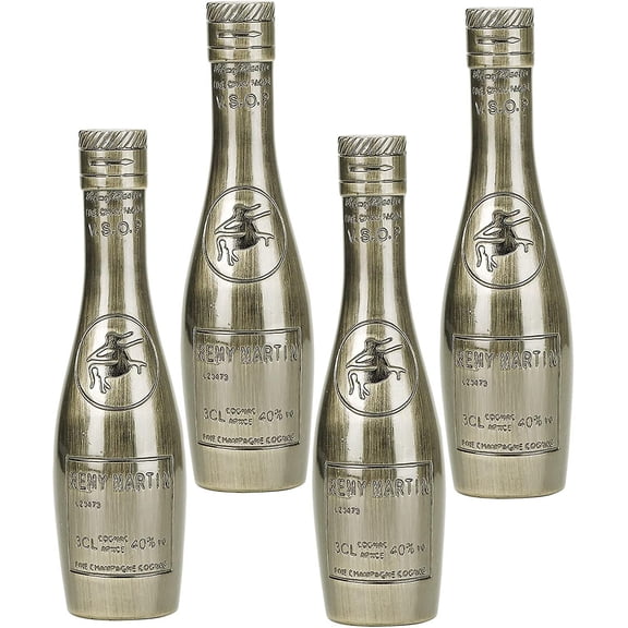 4 Set Antique Wine Bottle Shaped Handle, Zinc Alloy Cabinet Knob Cupboard Door Handl