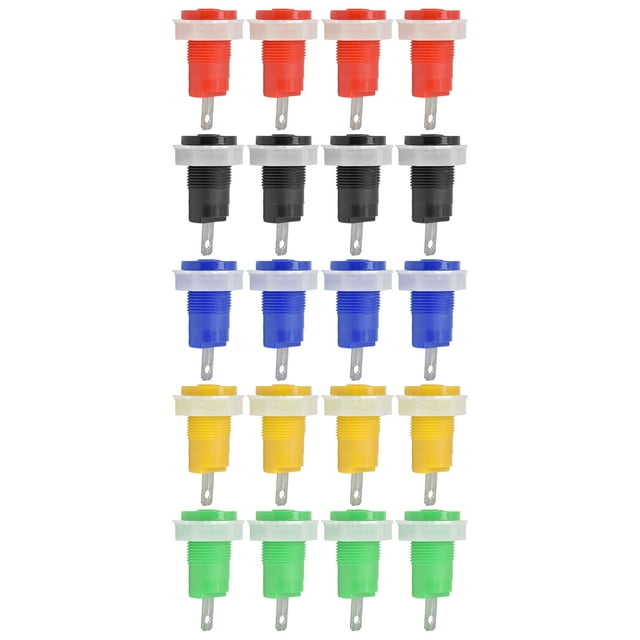 4 Set Banana Socket Binding Post Adapter Safe Welding Type Grounding