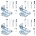 thumbnail image 1 of 4 Set Bifold Door Hardware Repair Kit for 7/8 Inch to 1 Inch Sliding Door Track Bifold Closet Door Hardware Kit, 1 of 6