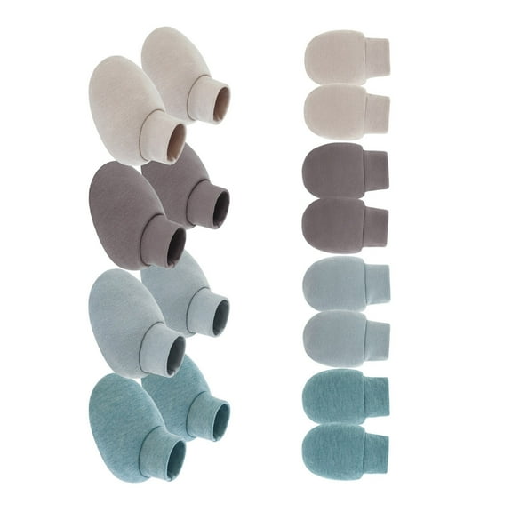 4 Set Breathable Baby Gloves and Socks Soft Cotton Anti Scratches Design for Newborns and Infants Foot Hand Covers