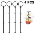 thumbnail image 1 of 4 Set Cake Stand Hardware Kit Tiered Tray Hardware Fittings for Cake Stand,3 Tier Cake Stand Fittings Hardware Holder for Weeding,Party,Fruit Plate Handle,Cupcake Trays Serving Stand,Black, 1 of 8