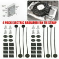 thumbnail image 1 of 4 Set Car Electric Radiator Fan Ties Strap Universal For Car Truck Coolers Mounting Kit Electric Cooling Radiators Accessories Plastic, 1 of 7