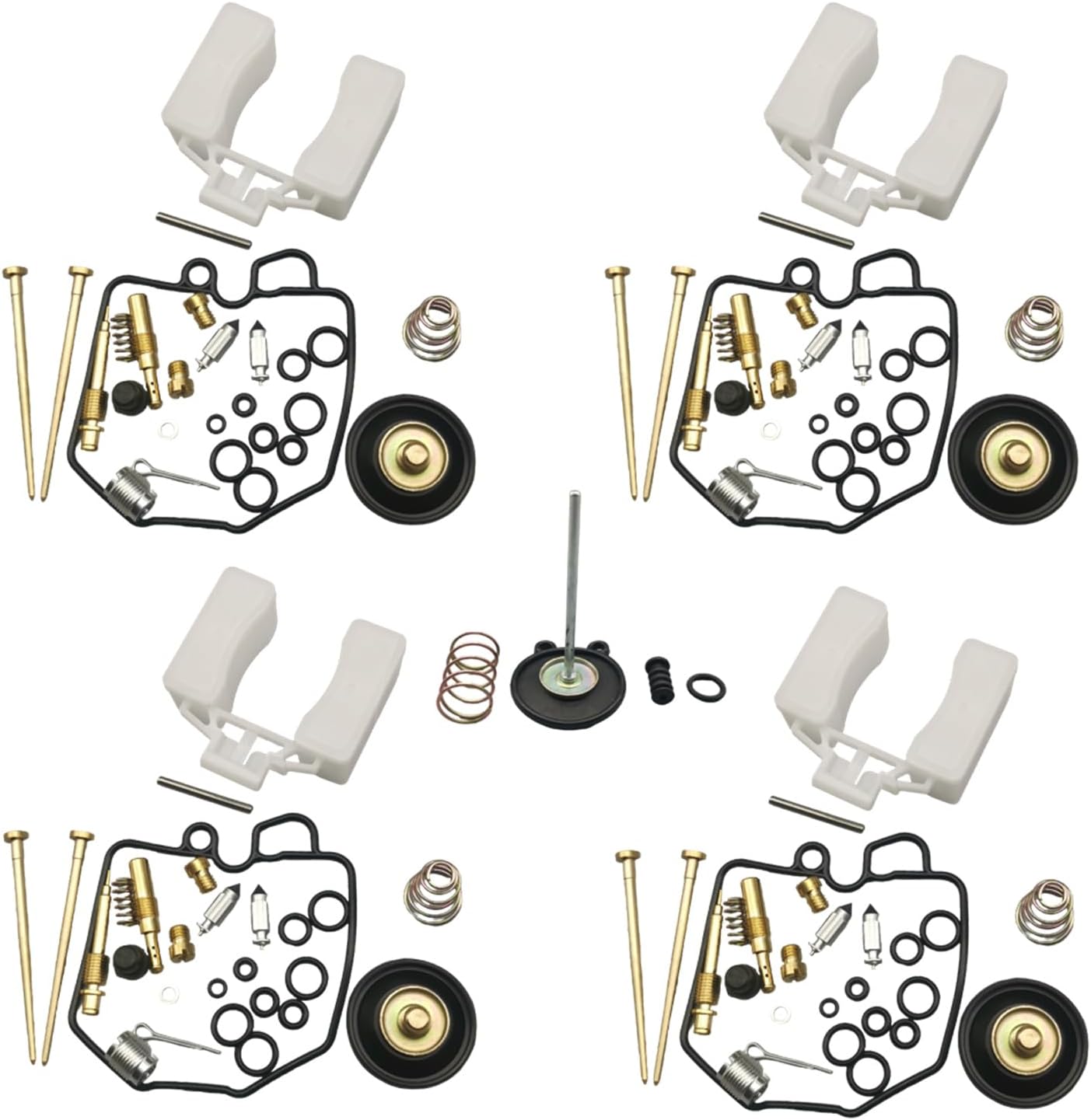 Accelerator Kit 4 Set Carburetor Repair Kit rebuild kits w/Accelerator pump Replacement ...