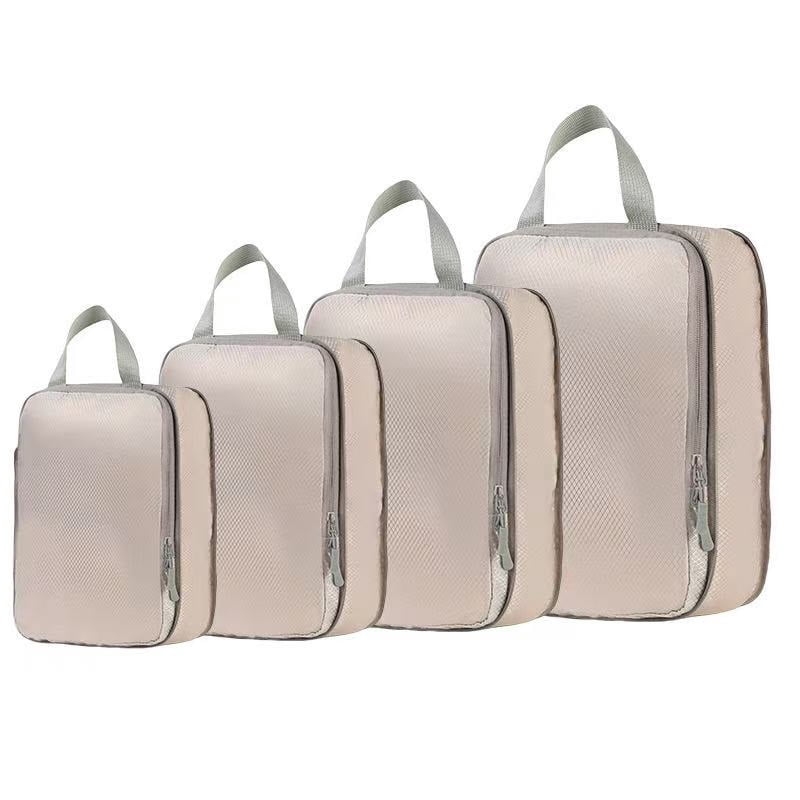 4 Set Compression Packing Cubes for Travel Expandable Luggage Organizers Bags for Carry on Suitcases Storage bag