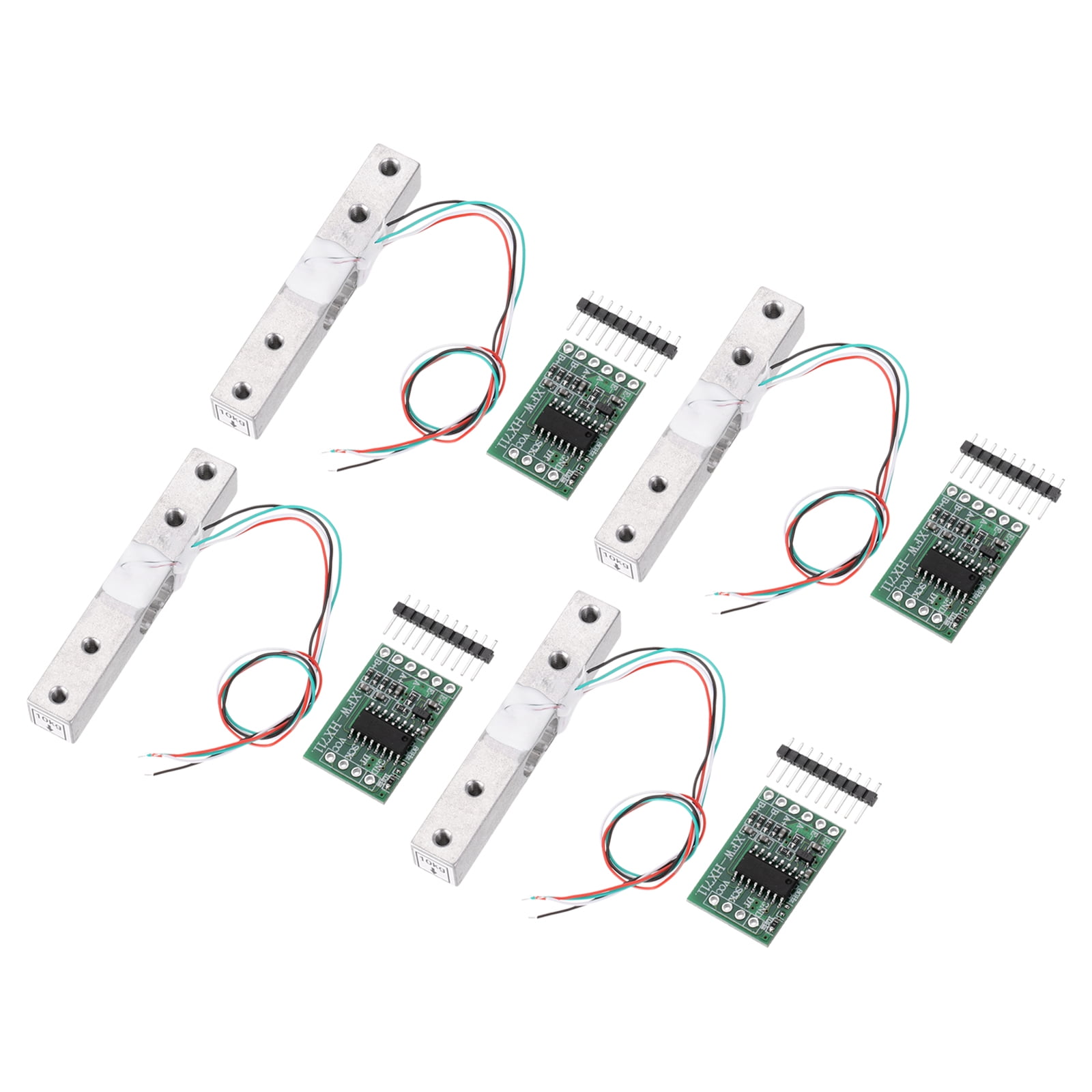 4 Set Digital Load Cell Weight Sensor 10KG + HX711 Module Weighing ...