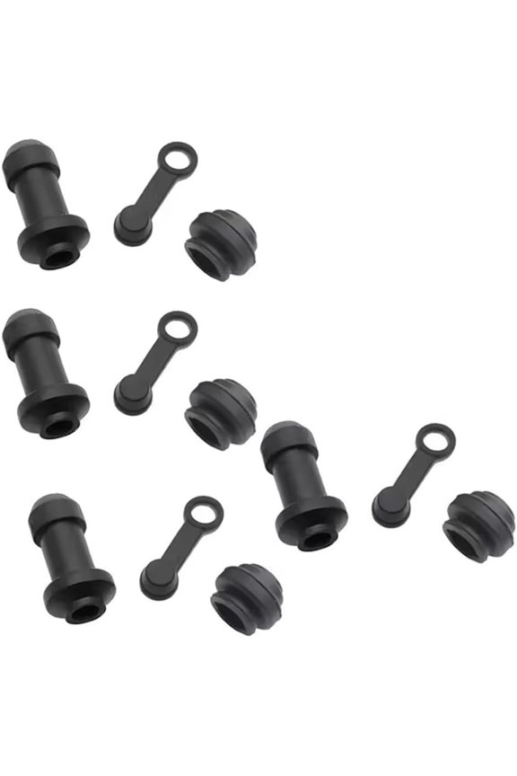 4 Set Disc Brake Caliper Dust Boot Cover Replacement Disc Brake Caliper Rubber Bushing Kit with Seals for Electric Scooter Brake Caliper Assembly GY6 Scooter Motocycle Dirt Bike Street Bike ATV