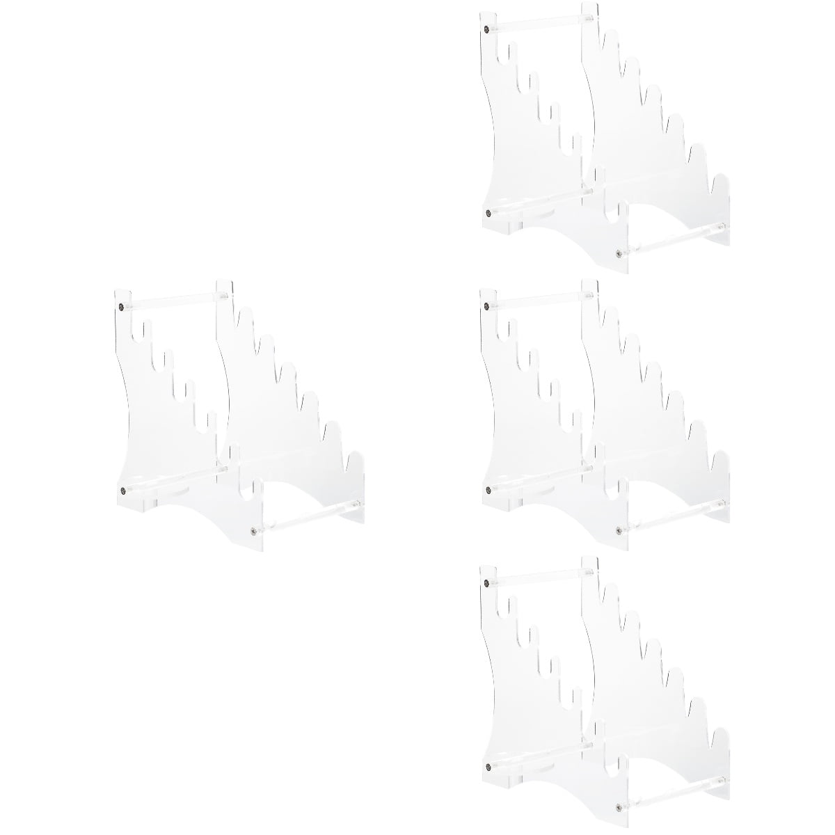 4 Set Display Shelves Display Shelf Cutter Holder for Kitchen Cutter