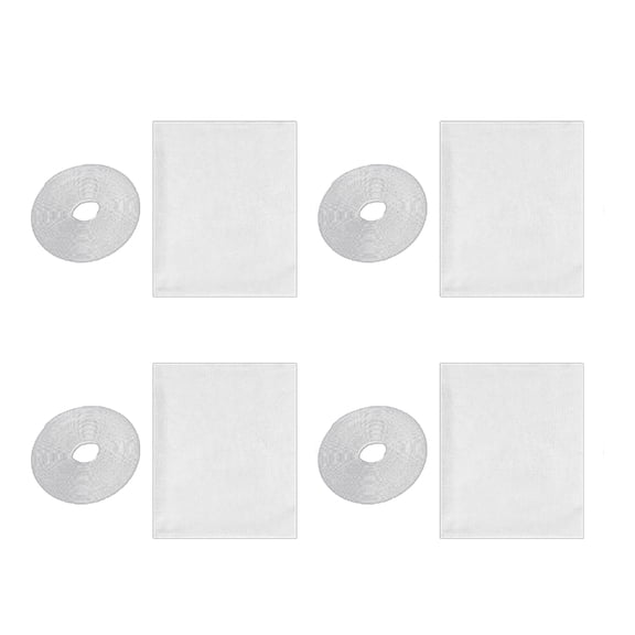 4 Set Diys Window Screen Curtain,Meshes Nettings Window Screen with Adhesive Hook Tape Suitable for Multiple