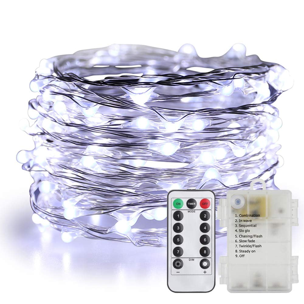 4 Set Fairy Lights Battery Operated Christmas String Lights with Remote