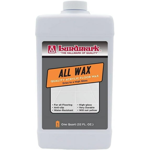 4 Set Lundmark All Wax, Self Polishing Floor Wax, 32-Ounce, 3201F32-6