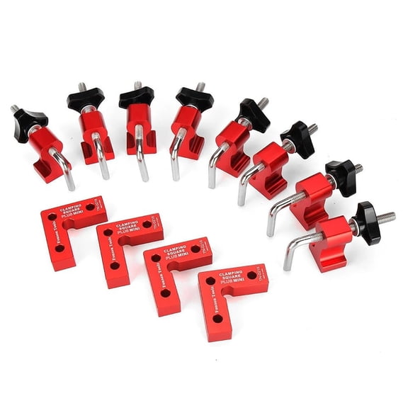 4 Set Mini Woodworking Right Angle Positioning Clamp 90 Degree Precision Clamping Square Carpenter Square