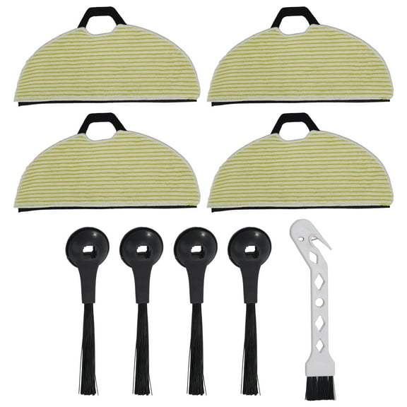 4 Set Mop Pads Side Brush Cleaning Brush for Shark AV2610WA Compatible RV2610WA RV2620WD RV240 Vacuum Cleaner Replacement Kit