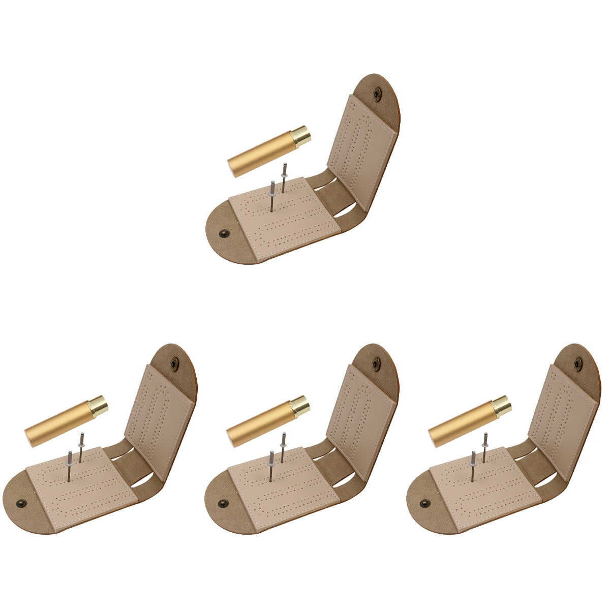 4 Set Portable Crib Crib Board Pegs Scoring Board Game Part Foldable