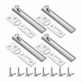 thumbnail image 1 of 4 set * Slide Bolt Latch Lock-Silver, 1 of 6