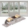 thumbnail image 1 of 4 Set Sliding Door Rollers Replacement, Stainless Steel Heavy Duty Ball Tandem Wheels Bearing, Smooth Operation, Sliding Door Roller Assembly - Flat Wheel, 1 of 7