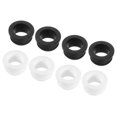 thumbnail image 1 of 4 Set Snap Rubber Grommet Hole Plug Mount Dia 25mm ID 20mm Seal Anti-Scratch for Electrical Box Black, White, 1 of 5