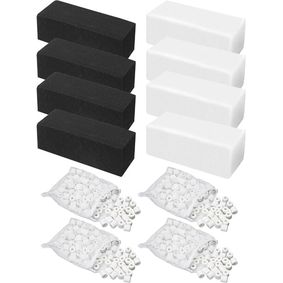 4 Set of Three-Stage Filtration Tank Filter Maintenance Kit for AquaClear 110 Power Filter,  Includes Bio Sponge Filter Media, Foam Filter Pads, 2KG BioMax Media,for 60- to 110-Gallon Aquariums
