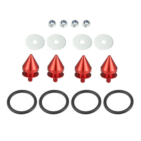 4 Set Umbrella Type Bumper Quick Release Quick Release Front Rear Bumper Fasteners Quick Red