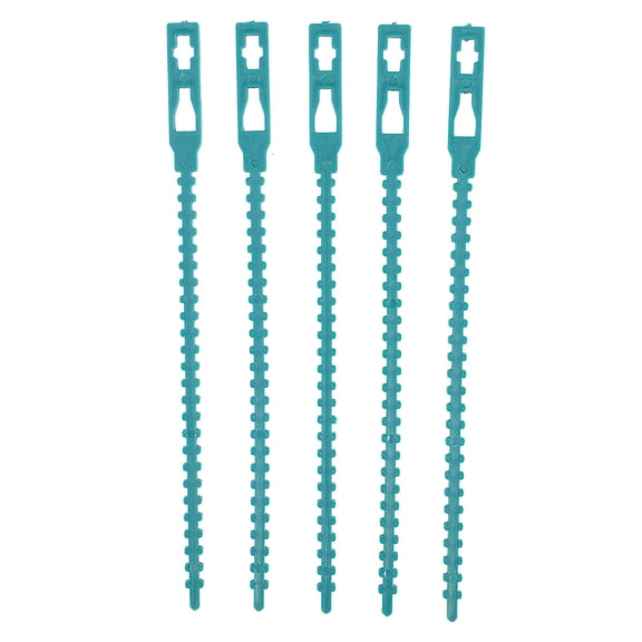 4 Set of 200Pcs Adjustable Plant Ties Garden Ties Reusable Plastic Cable Ties Flexible Climbing Vine Support (Green)