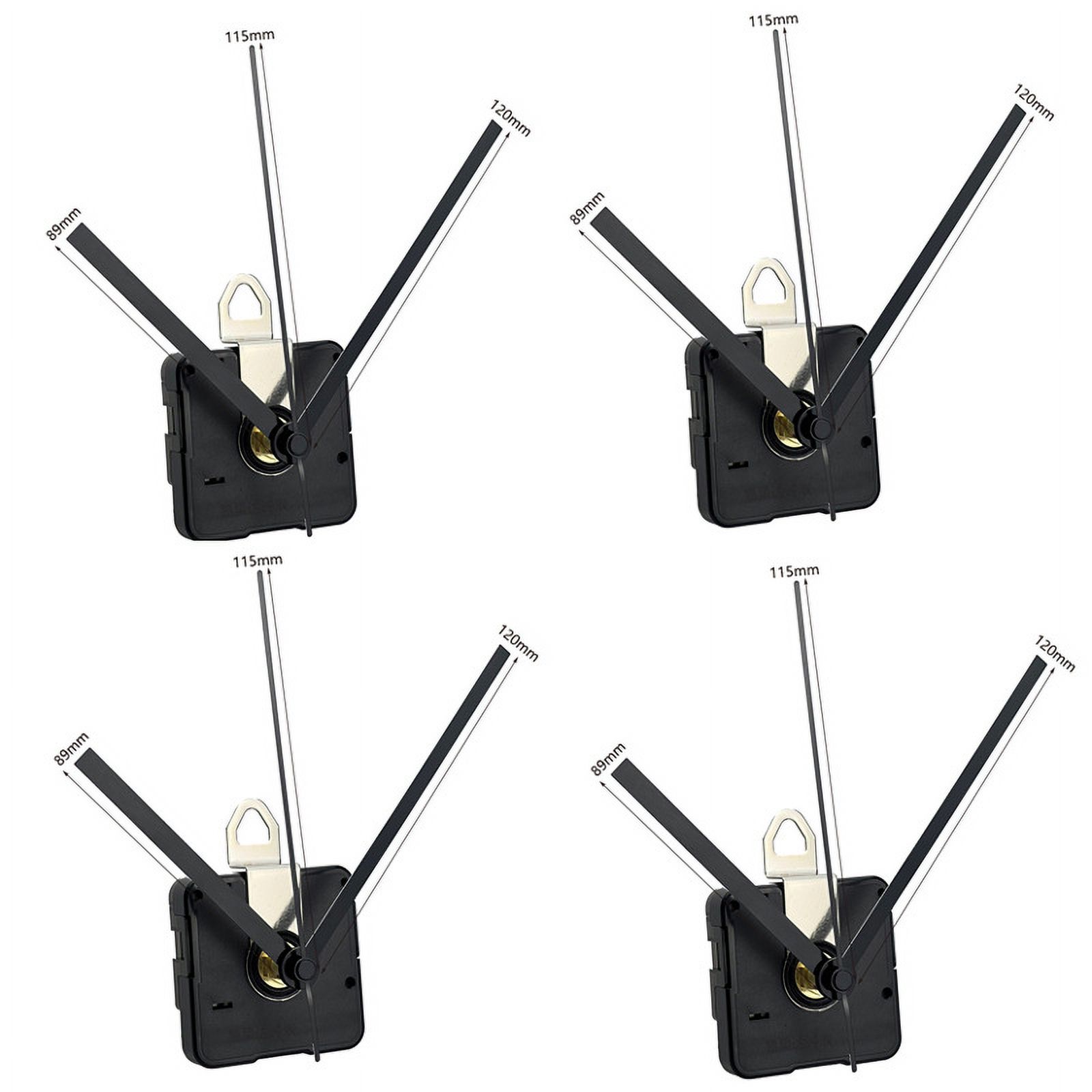 4 Set of DIY Clock Movements Replacement Clock Mechanisms Repairing