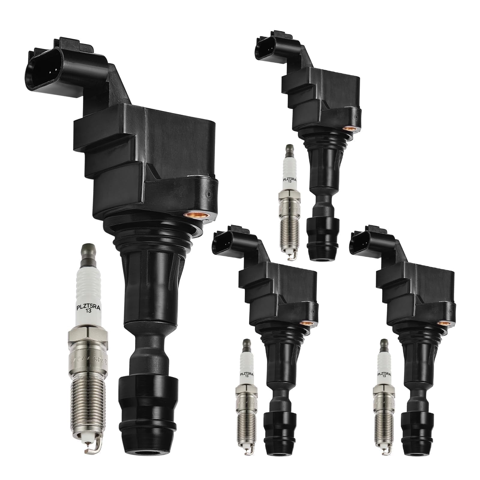 Kit 4 Bobines D'allumage + 4 Bougies Denso Platinum Pour GMC Terrain 2.4L I4 - Référence UF491 - Neuf
