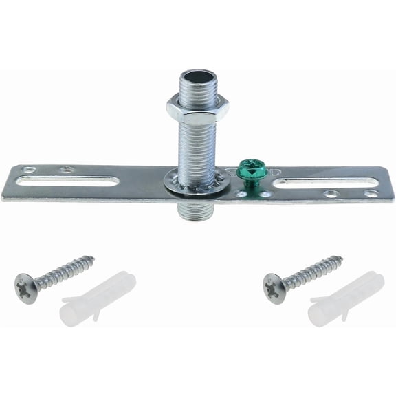 4 Sets 4 Inch Silver Pendant Light Plate Luminaire Mounting Bracket Kit Lamp Crossbar Mounting Bracket Universal Luminaire Wall Sconce Hardware Suitable for Wall and Ceiling Lamp