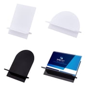 4 Sets 4 Styles Acrylic Name Card Holders Mixed Color 100x90x125mm 1 set/style DIY