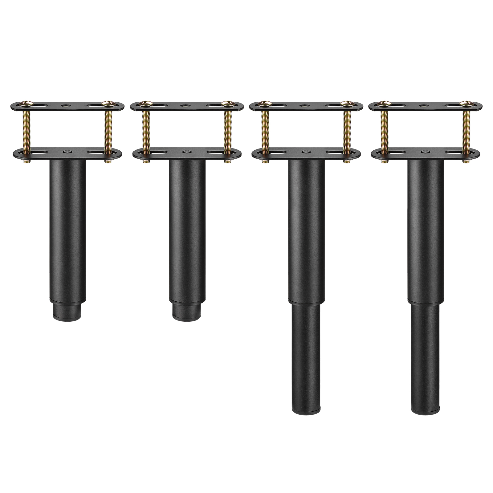 4 Sets Adjustable Height Bed Frame Support Legs Replacement Bed Center