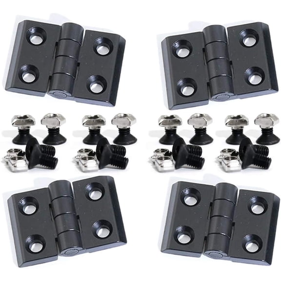 4 Sets Alloy Hinges for 2020 Series 6mm T-Slot Aluminum Extrusion Profile 3D Printer Frame