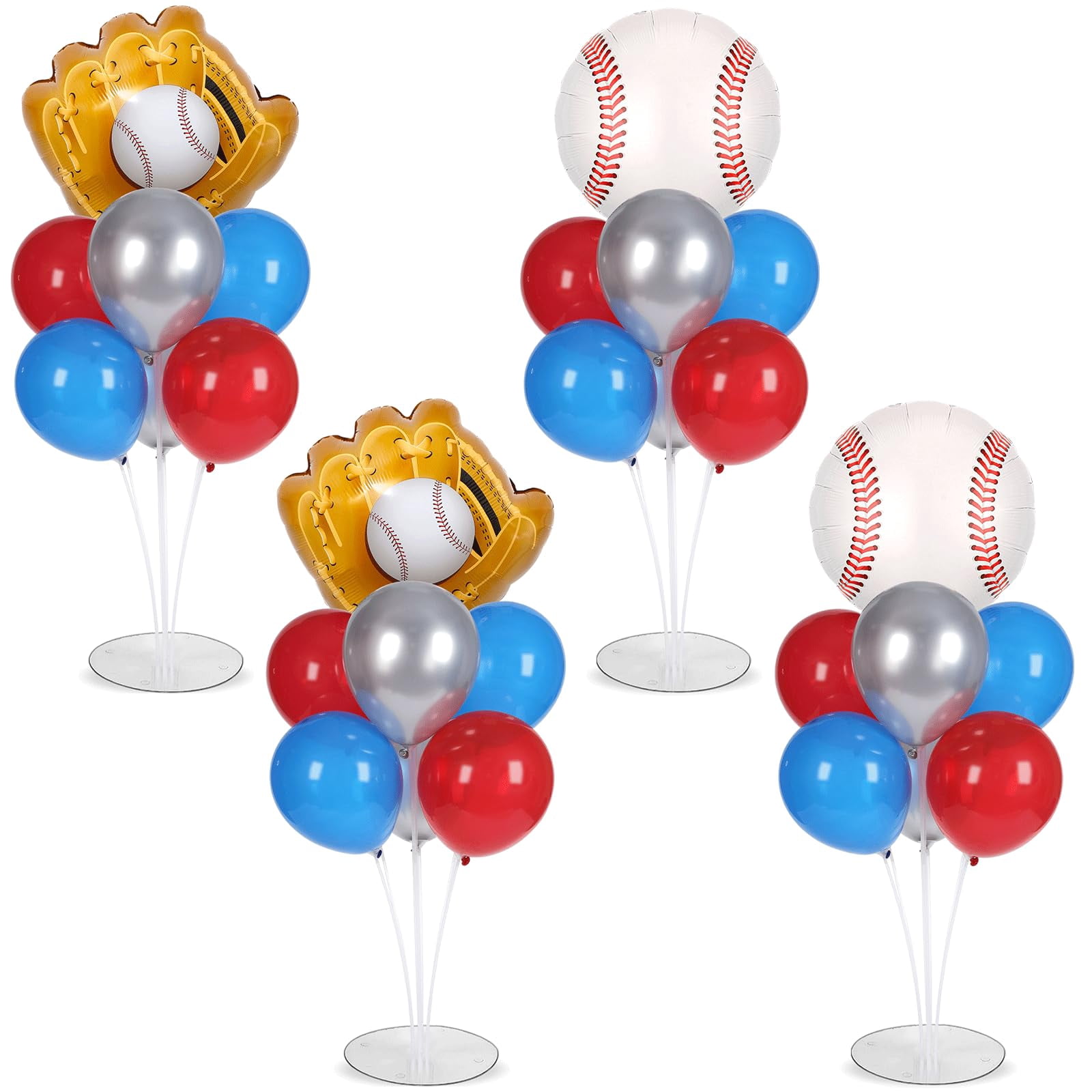 8 Pack Baseball-Party-Banner – Bunte Papier-Girlanden, Je 6 Bälle – Für Geburtstag, Klassenzimmer & Deko
