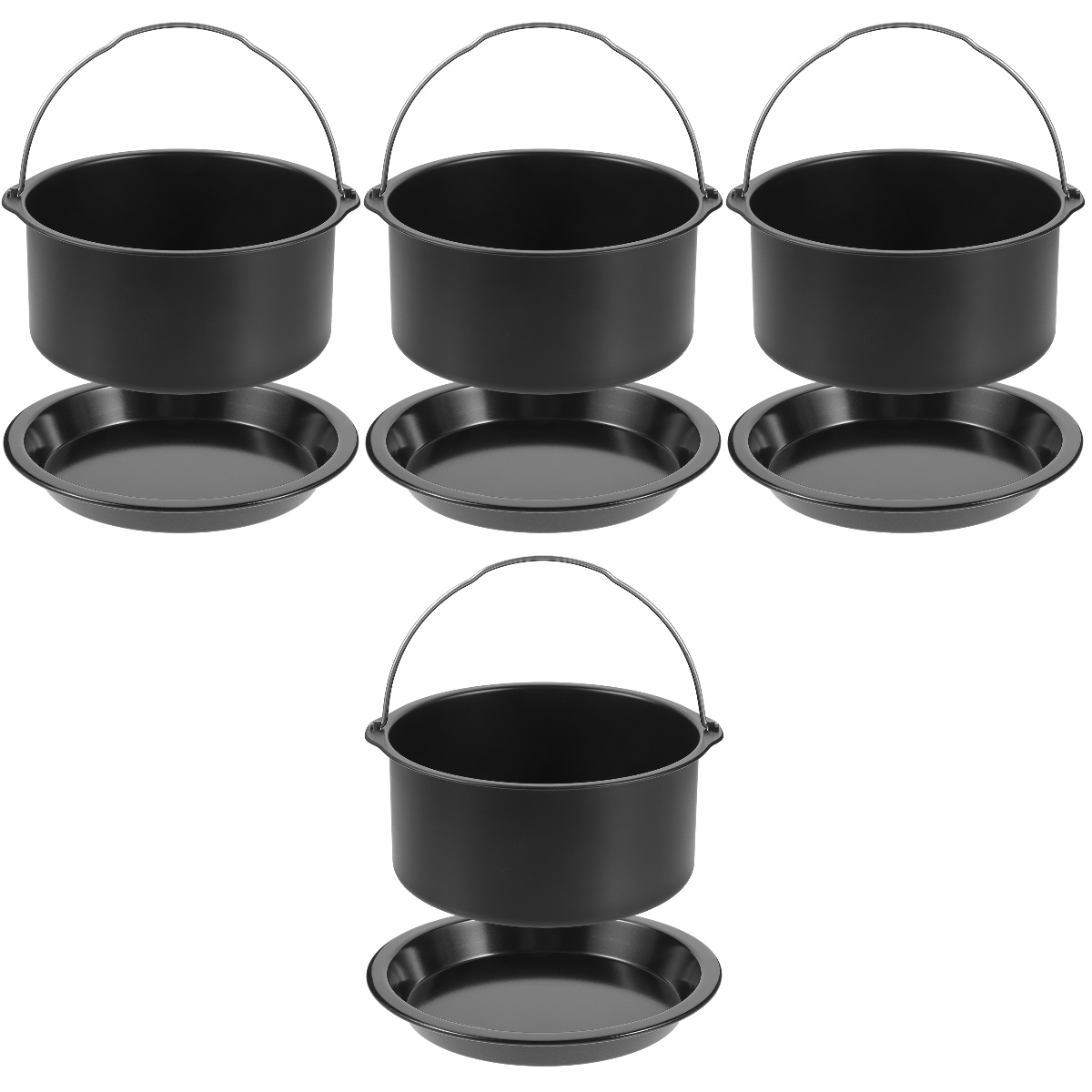 4 Sets Basket Pan Roasting Pan Air Fryer Tray Bread Baking Pan Cake