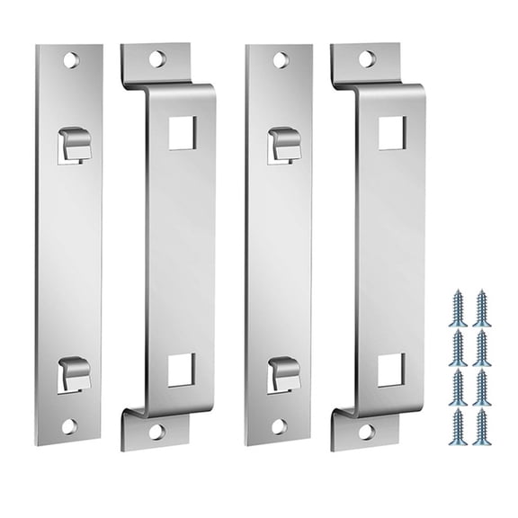 4 Sets of Bird House Brackets, Steel Bird House Mounting Bracket with Screws and Drywall Anchors, Bird Feeder Hanger Bracket Mounting Plate for Securing Bird Houses Nesting Boxes