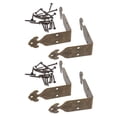 thumbnail image 1 of Raindrops Brass Corner Protectors Angle Guards Golden Finish 4 Sets for Furniture Edge Safety, 1 of 8