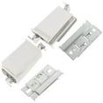 thumbnail image 1 of MERRYHAPY 4 Sets ABS Iron Cabinet Hinge Corner Brace Hanger Silver Simple Design, 1 of 6