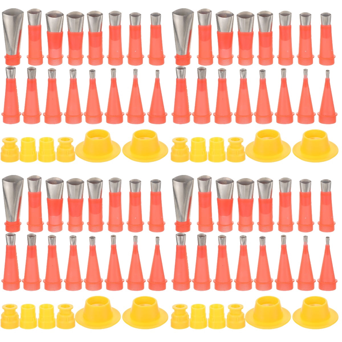 4 Sets Caulking Applicator with Base Sealant Nozzle - Walmart.com