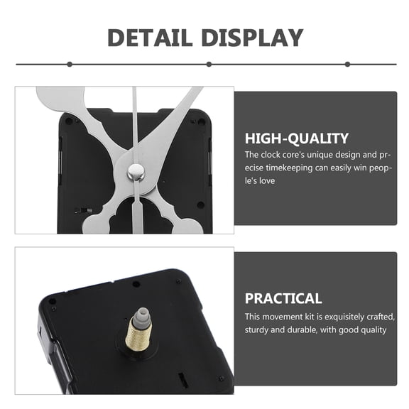 4 Sets Clock Movement White Hands Mechanism Car Gadgets Silent Wall Work