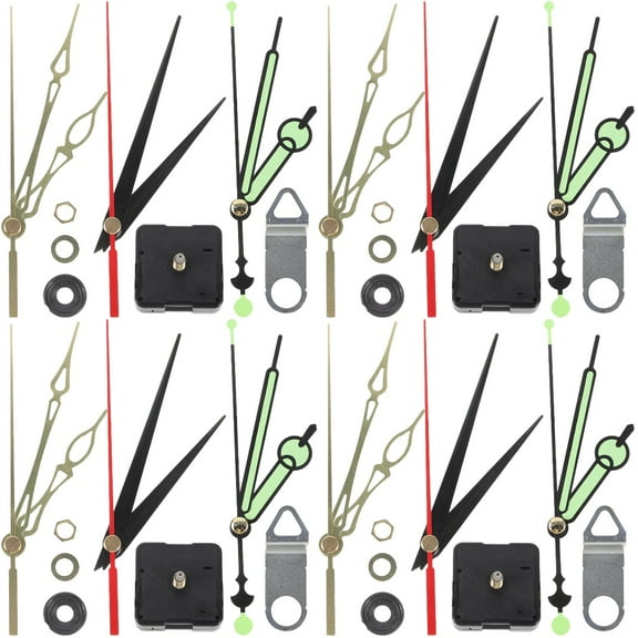 4 Sets Clocks Watch Movement Accessories Clock Panel 13x5.5cm
