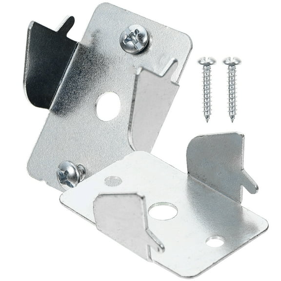 4 Sets  Curtain Rods Brackets with Screws Window Hardware Curtain Rod Holders