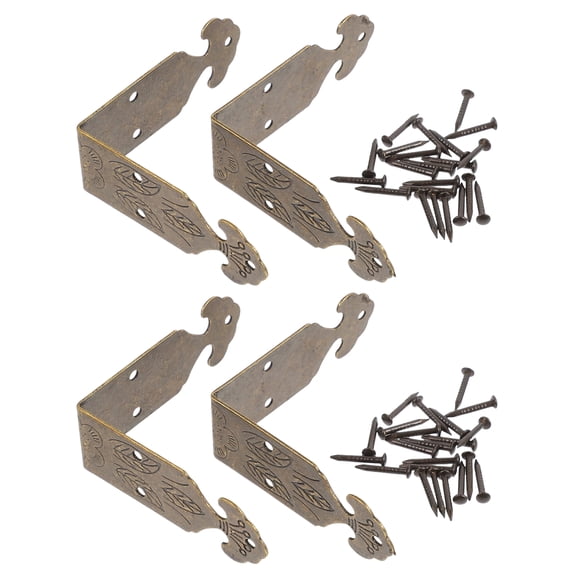 WRITWAA Golden Brass Corner Protectors for Home with Easy and Stable Installation, Scratch and Impact Resistant Guards