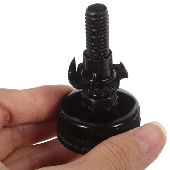 4 Sets Desk Legs Furniture Adjustable Table Table Feet Screw on Leveling Feet Table Legs Metal Base - Black Pp Screw-carbon Steel (surface Electrophoresis Black)