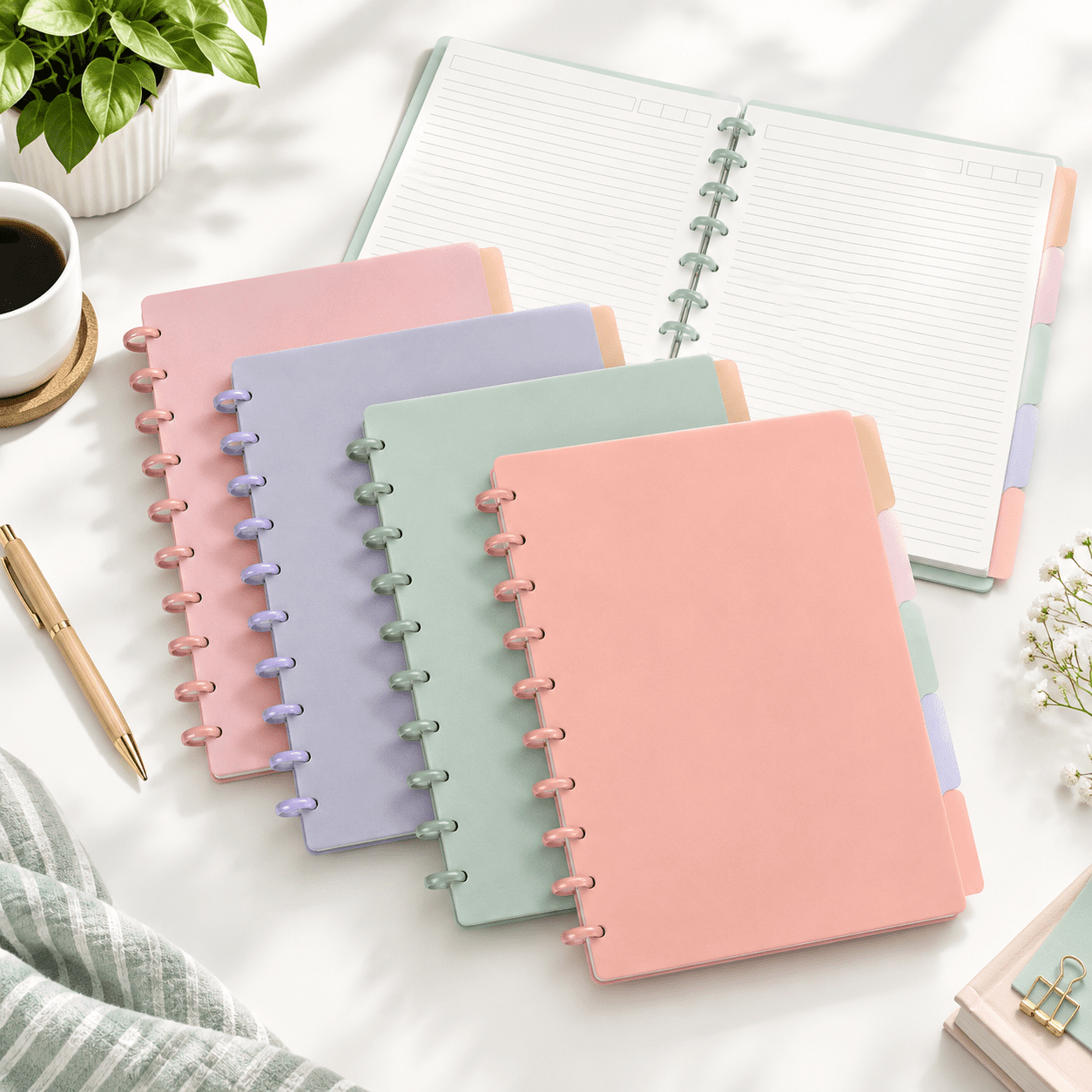 4 Sets Discbound Notebooks, 8.5