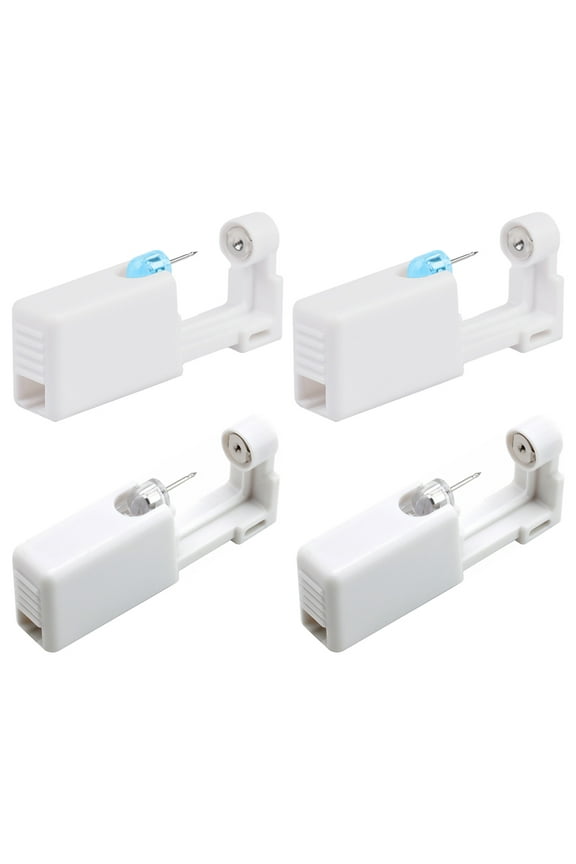 4 Sets Disposable Ears Piercing Tool Painless Ear Hole Piercing Tool Ear Piercer