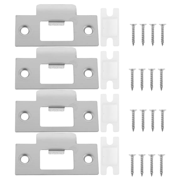 4 Sets Door Strike Plate Door Plates Door Reinforcement Striker Plates For Home