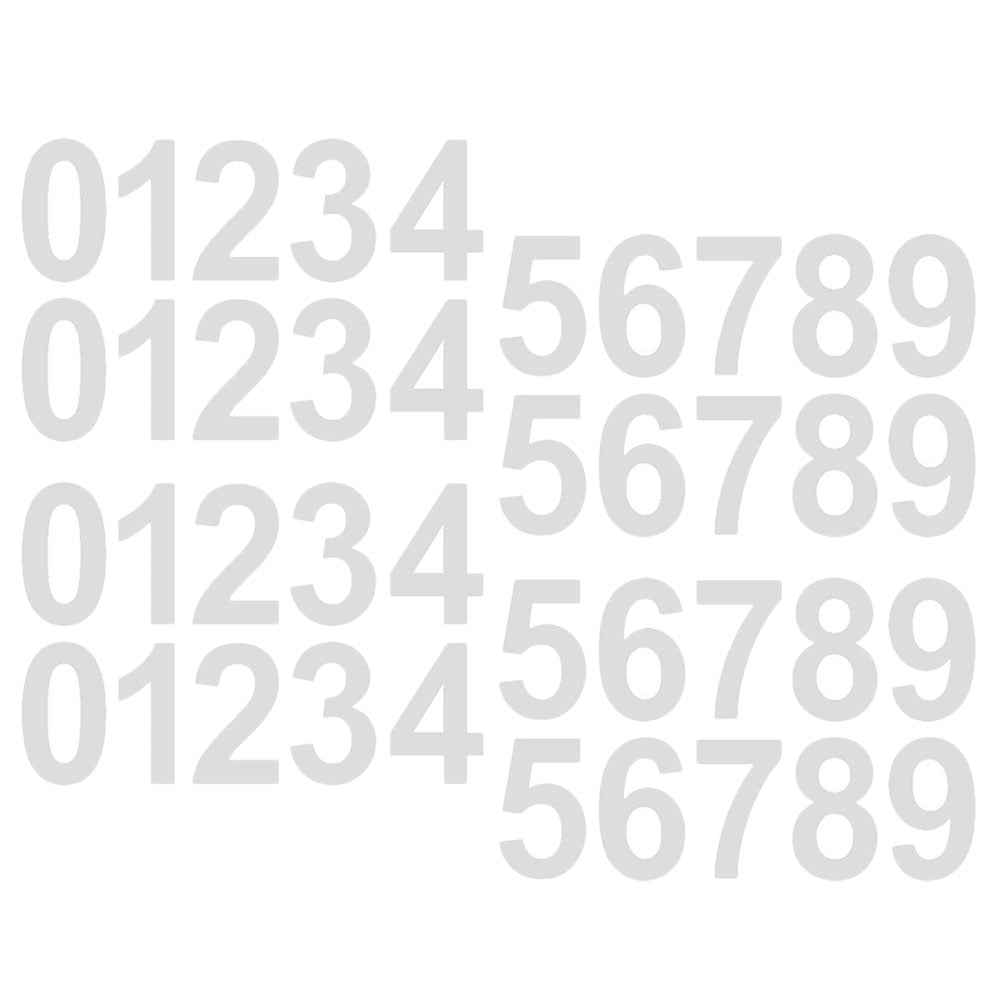 4 Sets Emblems Self Adhesive Numbers Stickers Mailbox for outside
