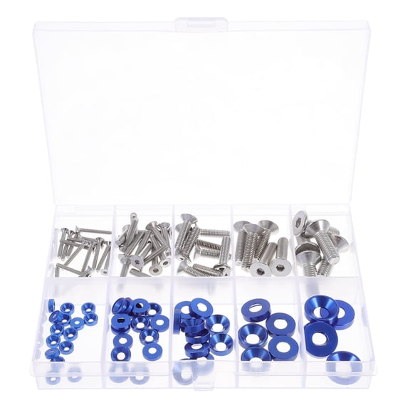 4 Sets Fisheye Countersunk Screws M5 Screws Machine Screws Counterbore Washers Conical Countersunk Washer Cone Cup Screw Gasket Countersunk Washer for Screw Washers Assortment