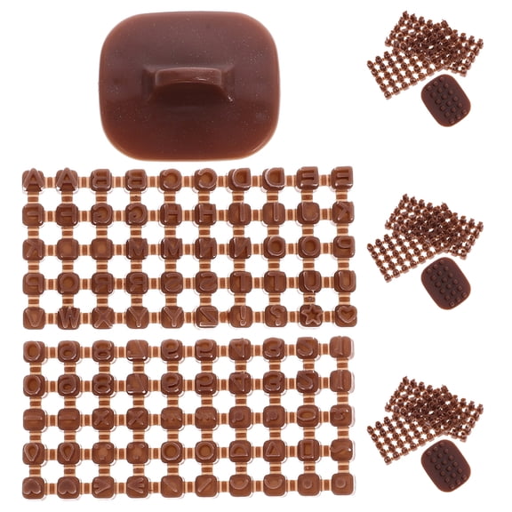 4 Sets Fondant Letter and Number Stamps for Baking - Cookie, Chocolate, Candy Decorating Tools for Cake and Pastry Projects