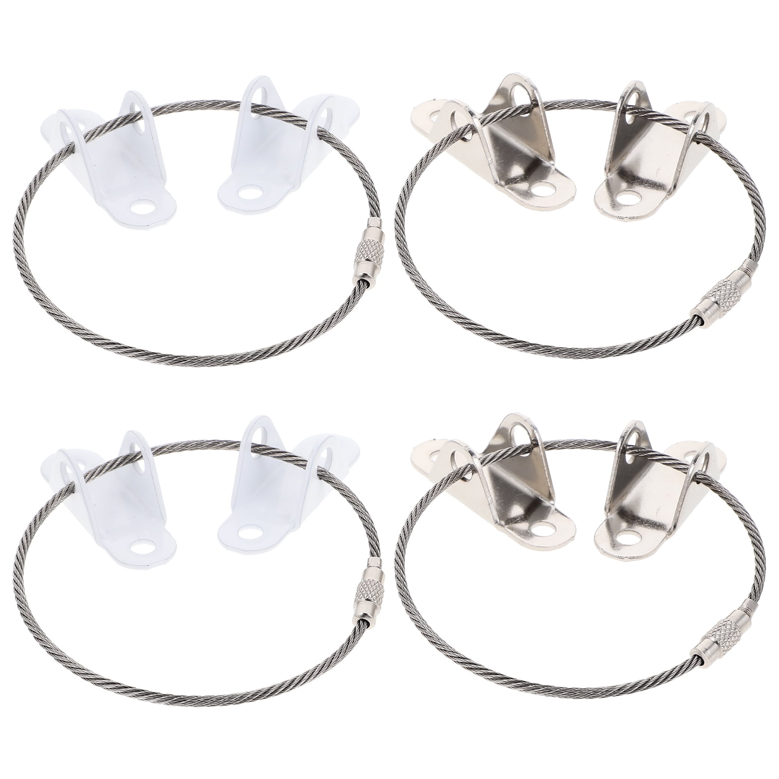 4 Sets Furniture Anchors Anti Tip Furniture Straps for Proofing