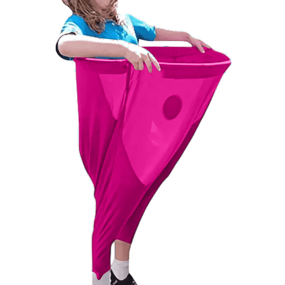 4 Sets Granny Pants Yard Game, Outdoor Game Set with Giant Pants, Balls & Cones, Fun Group Relay Game for Adults, Teens & Kids